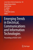 Lecture Notes in Electrical Engineering 394 - Emerging Trends in Electrical, Communications and Information Technologies