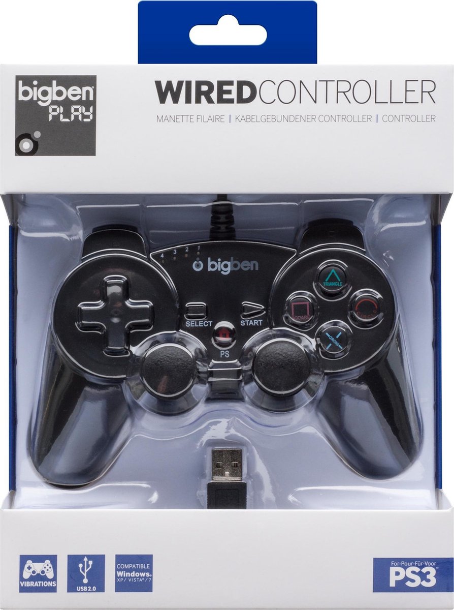Bigben Controller Zwart PS3 + PC | bol.com