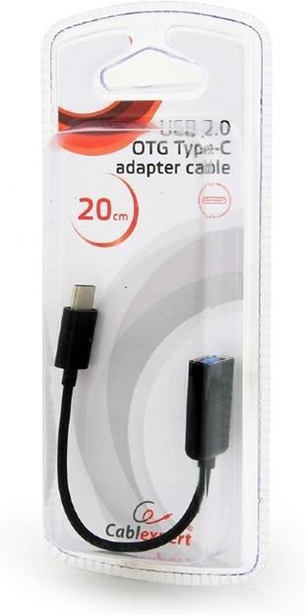 NÖRDIC OTG-C8 Adaptateur USB-A OTG vers USB-C - USB3.2 Gen1 - 5Gbps - 50cm  - Argent