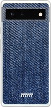 6F hoesje - geschikt voor Google Pixel 6 -  Transparant TPU Case - Denim #ffffff