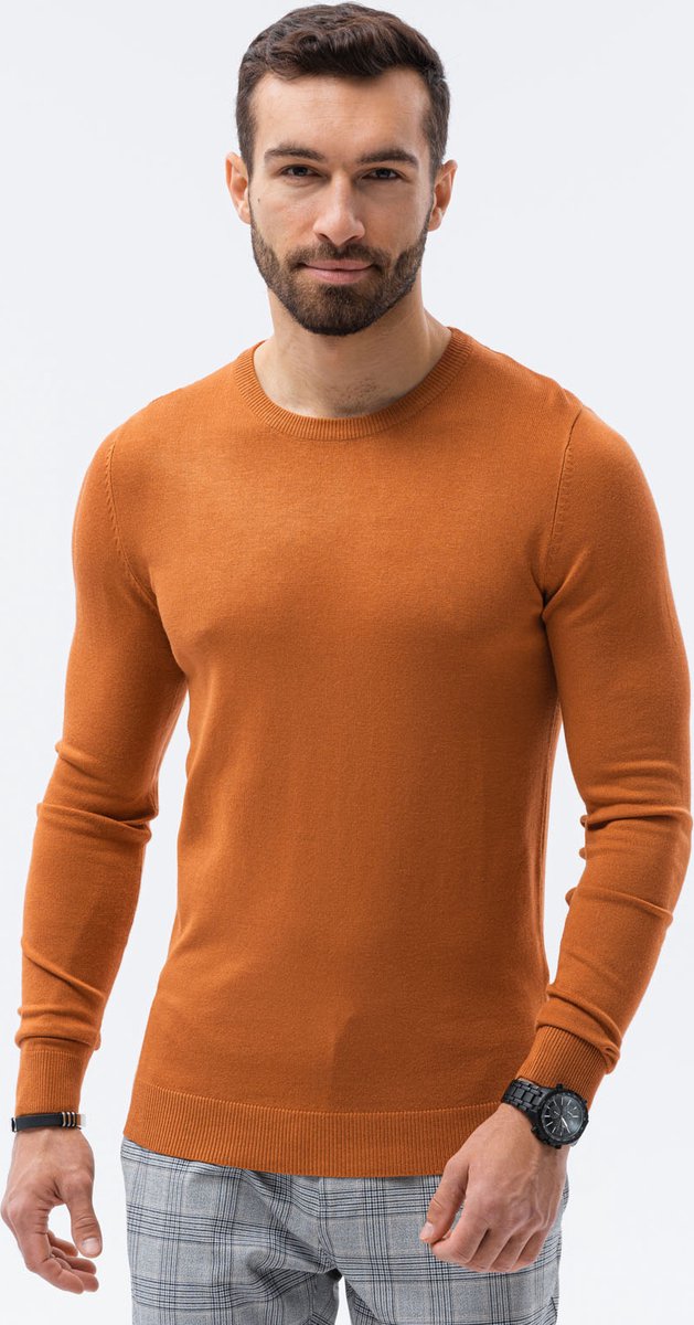 Ombre - heren sweater camel - E177