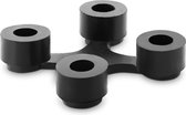 ulsonix Rubberen mat - 3.5 x 3.5 x 0.5 cm - zwart