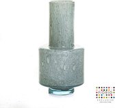 Design Vaas Nuovo - Fidrio JADE - glas, mondgeblazen bloemenvaas - diameter 18 cm hoogte 36 cm