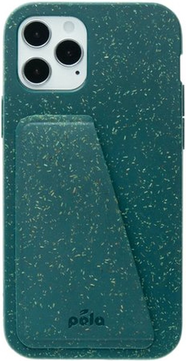 Pela Eco Friendly Wallet Flaxstic hoesje voor iPhone 12 en iPhone 12 Pro - groen