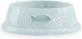 Tarhong voerbak kat whiskers marmer mint melamine (15X4,5 CM 180 ML)