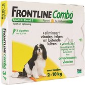 Frontline Combo - S: van 2 tot 10 kg - Anti vlooienmiddel en tekenmiddel - Hond - 3 pipetten