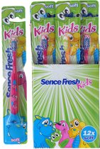 Sence Tandenborstels Fresh Kids Soft - 12 x 12 stuks - Voordeelverpakking