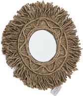 Spiegel rond jute