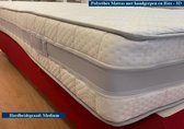 Aloe Vera - Eenpersoons Matras POCKET Polyetherschuim SG30 7 ZONE 21 CM - Met handgrepen en Biez - Gemiddeld ligcomfort - 90x200/21