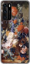 Telefoonhoesje Geschikt voor Huawei P40 hoesje - Stilleven met bloemen - Schilderij - Oude meesters - Siliconen Telefoonhoesje Telefoonhoesje