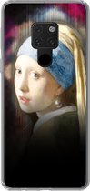 Telefoonhoesje Geschikt voor Huawei P40 Lite hoesje - Kunst - Vermeer - Regenboog - Siliconen Telefoonhoesje