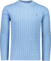 Gant Trui Blauw Normaal - Maat L - Heren - Lente/Zomer Collectie - Katoen