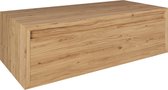 Salvino Eiken badmeubel zwevend-160x45-Smoke 5 %