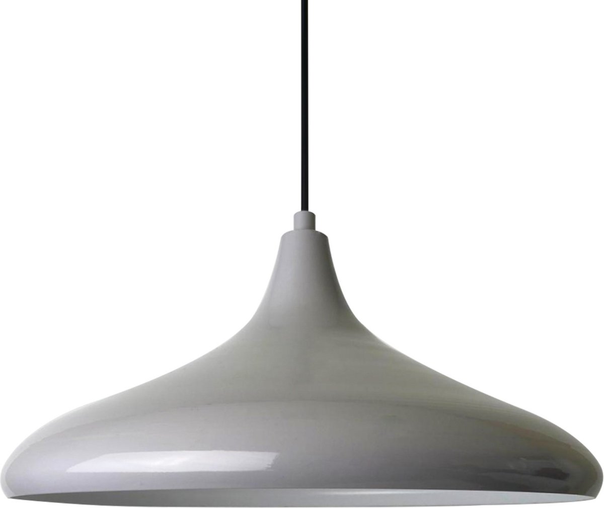 Bamyum Champion Grijs Hanglamp Metalen 1xE27 Fitting Ø 35 cm Pendellamp Voor Binnen Binnenkleur is Wit
