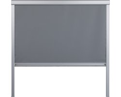 Lifa Living - Dakvenstergordijn - 38,3 x 79,5 cm - Antraciet - Verduisterend - Cassette Zijprofiel - Schroevendraaier voor Montage - Polyest