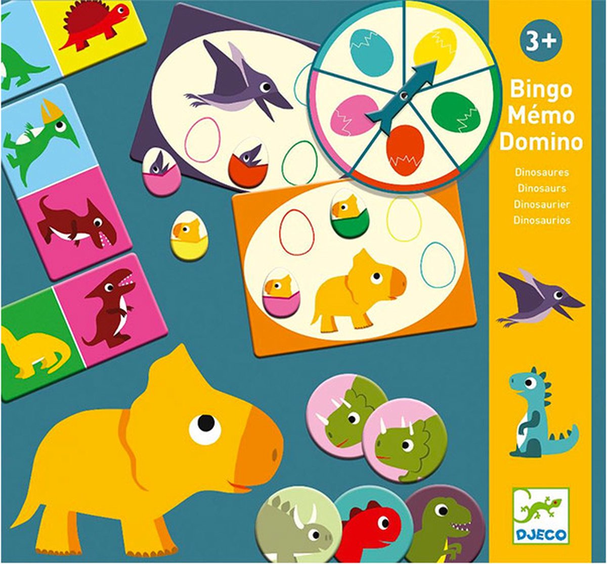 Djeco - Djeco Bingo Memo Domino Dinosauriërs