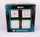 MoYu Cube set - Cube set - 4 pièces - 4 pièces - 2x2/3x3/4x4/5x5 - Casse-tête -tête - Speedcube - Cube Magic - 6 ans et plus