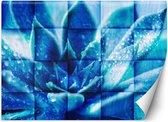 Trend24 - Behang - Blauwe Bloem - Behangpapier - Behang Woonkamer - Fotobehang - 150x105 cm - Incl. behanglijm