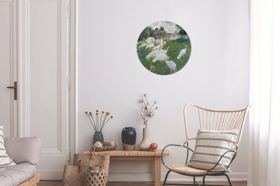 WallCircle - Wall Circle - Wall Circle - Les Dindes - Peinture de Claude Monet - Aluminium - Dibond - 30x30 cm - Intérieur et Extérieur
