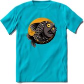 Vissen T-Shirt | Grappig Verjaardag Vis Hobby Cadeau Shirt | Dames - Heren - Unisex | Tshirt Hengelsport Kleding Kado - Blauw - XXL
