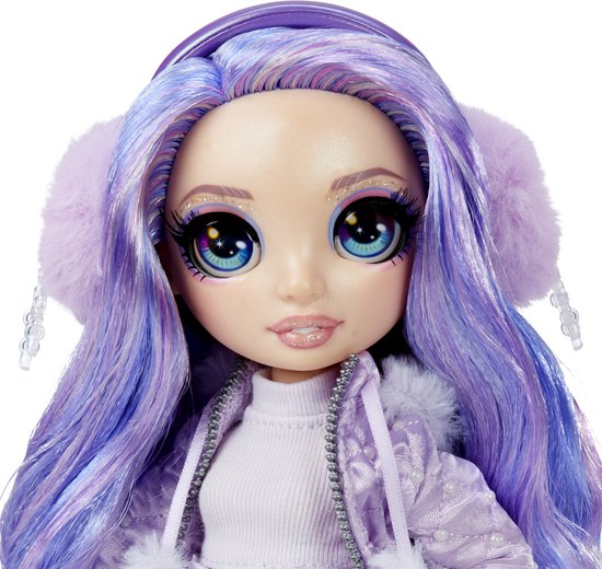 Rainbow High Fantastic Fashion Violet Willow - Poupée-mannequin violette de  11 po (28 cm) et jouet