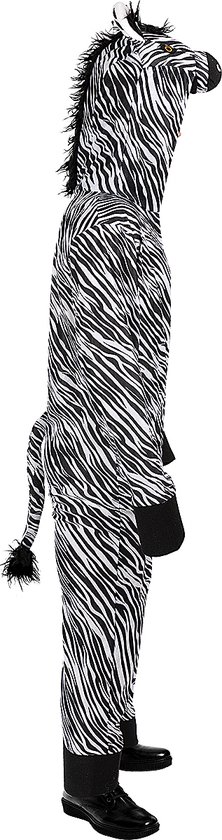 Onesie zebra kostuum voor volwassenen. Volgende dag geleverd