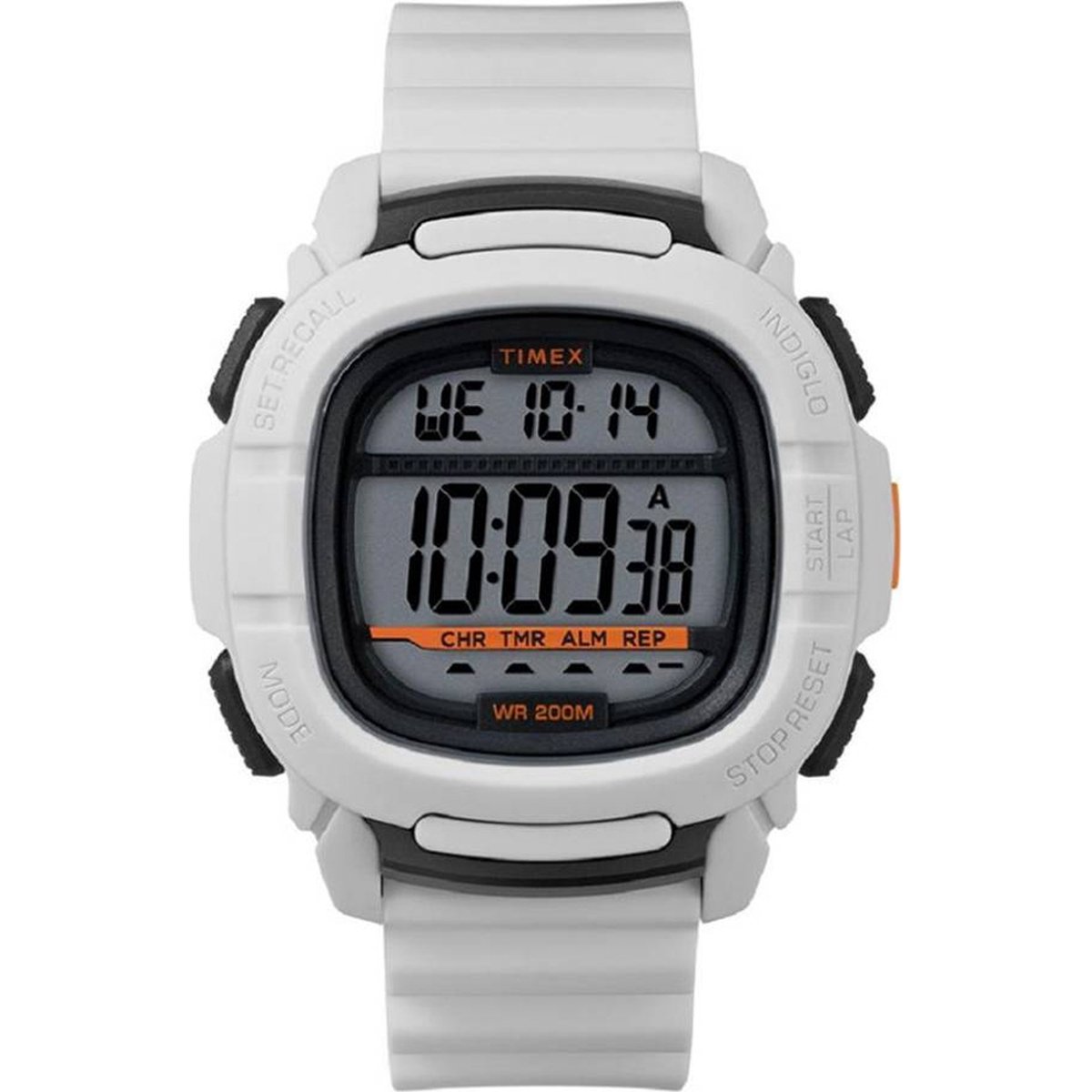 Timex Command TW5M26400 Horloge - Siliconen - Wit - Ø 45 mm