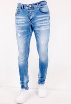 Stoere Jeans Heren Slim Fit met Stretch - SLM-35 - Blauw
