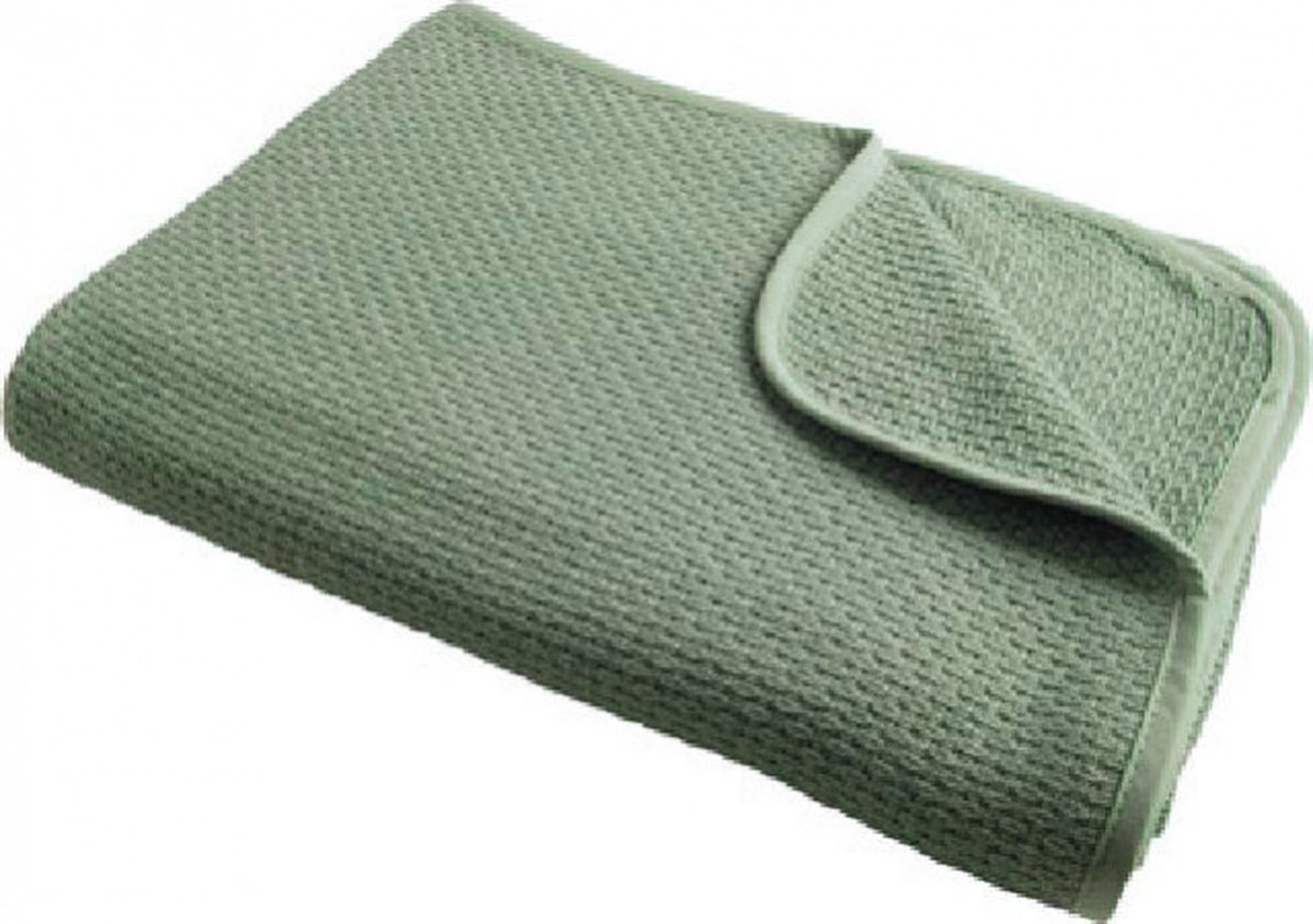 Briljant Baby - Deken Pique Wieg - 75x100 - Groen