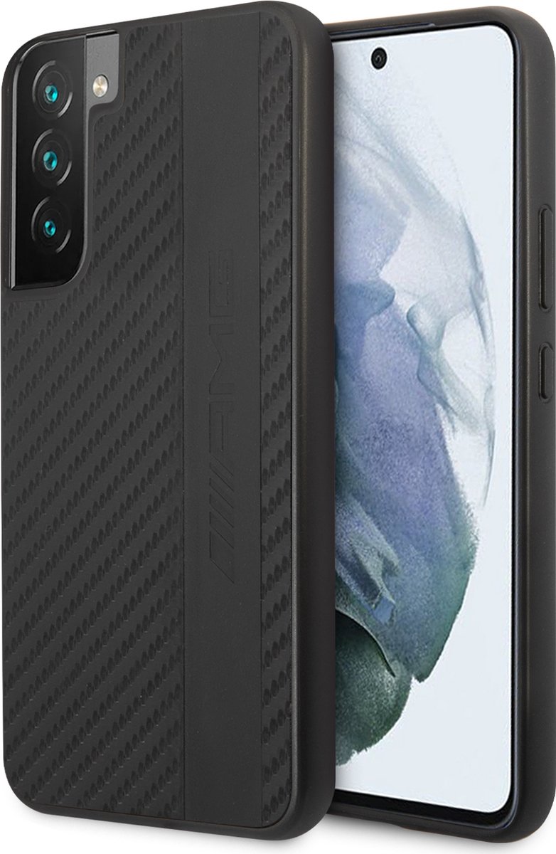 Mercedes AMG Carbon Effect Geschikt Voor Samsung S22 Plus hoesje