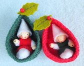 Viltpakket Twee kerstcoconnetjes