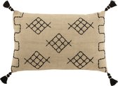 Kussen | textiel | grijs | 59x37.5x (h)13.5 cm