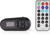 Nedis CATR100BK Auto-fm-zender Bluetooth® Microsd-kaartsleuf Handsfree Bellen