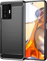 Cazy Xiaomi 11T / 11T Pro hoesje - Rugged TPU Case - zwart