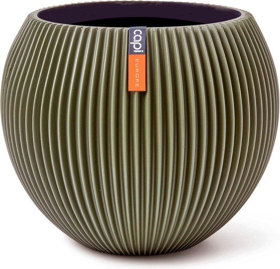 Capi Europe - Vaso cilindro Groove NL - 41x43 - Oro - Apertura 41 - Vaso da interno e da esterno - KGVGB883