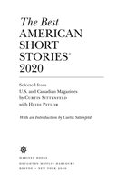 Omslag The Best American Short Stories 2020