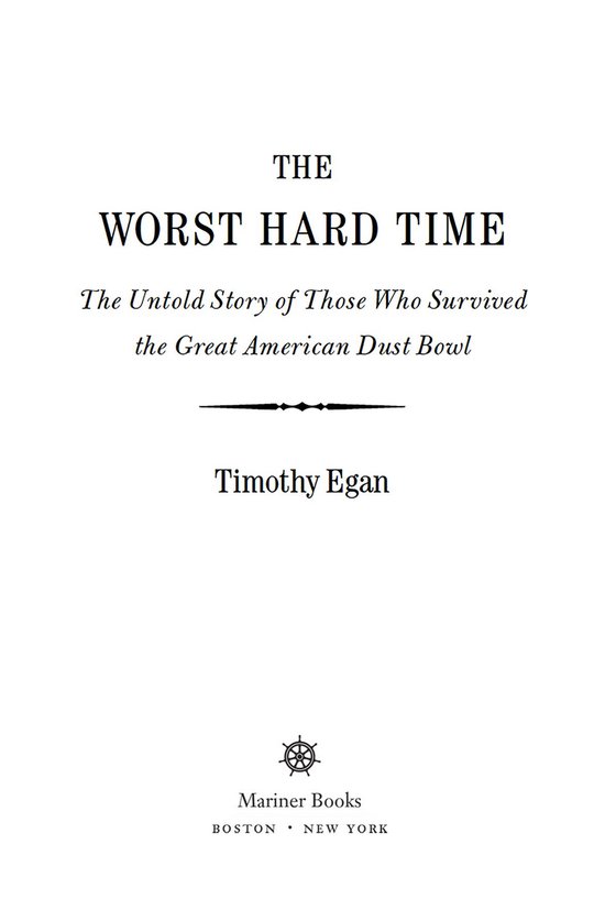 The Worst Hard Time - cover