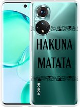 Honor 50 Hoesje Hakuna Matata black - Designed by Cazy