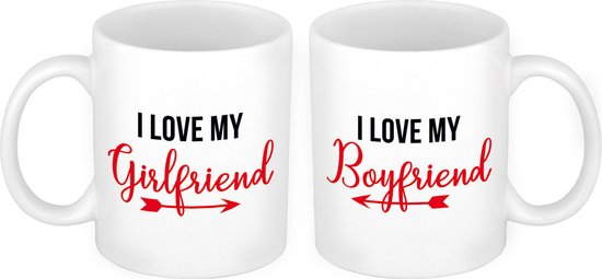 J'aime mon ensemble de tasses cadeau pour petite amie et petit ami - cadeau  de la... | bol