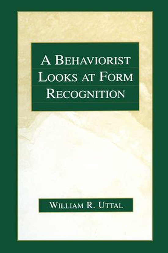 A Behaviorist Looks at Form Recognition - cover
