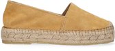 Tango | Vienna 3-e yellow suede espadrille - thick natural outsole | Maat: 36