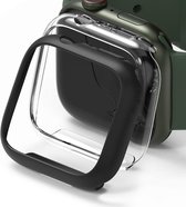 Ringke Slim Apple Watch 7 45MM Hoesje Transparant Zwart (2-Pack)