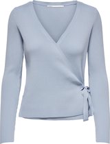 Only Vest Onlsally L/s Wrap Cardigan Knt 15251078 Blue Fog Dames Maat - XS