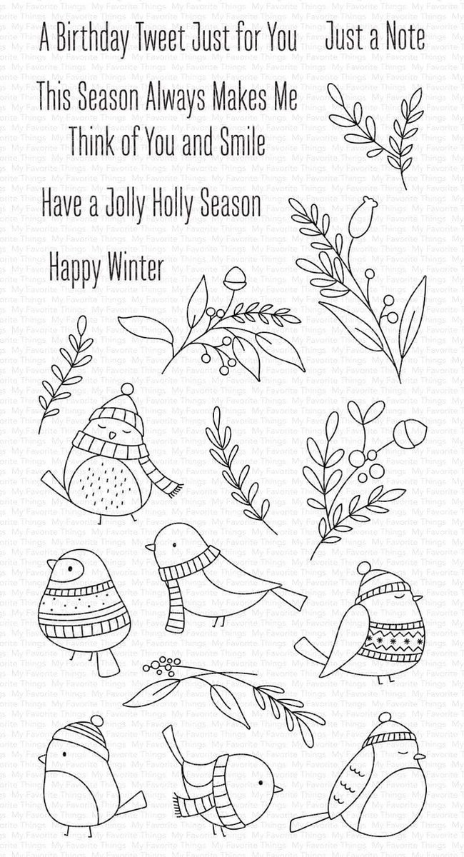 Winter Songbird Clear Stamps (CS-520)