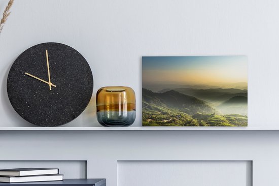 Tableau sur toile Paysage naturel brumeux - 30x20 cm - Décoration murale