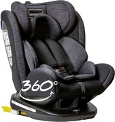 Novi Baby® - Autostoel - Goliath Pro - Isofix - 360° draaibaar - Zwart/Grijs - Groep 0-1-2-3 - 0-36 kg