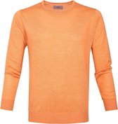 Suitable - Prestige Merino Pullover Oranje - Maat XL - Modern-fit