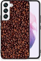 Telefoon Hoesje Samsung Galaxy S22 Hoesje met Zwarte rand Koffiebonen