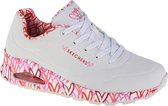 Skechers Uno-Loving Love 155506-WRPK, Vrouwen, Wit, Sneakers, maat: 39,5