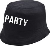 Party vissershoed | Bucket Hats | Kleur Zwart | One sizes | Promo | Festival | Evenement | Zomer